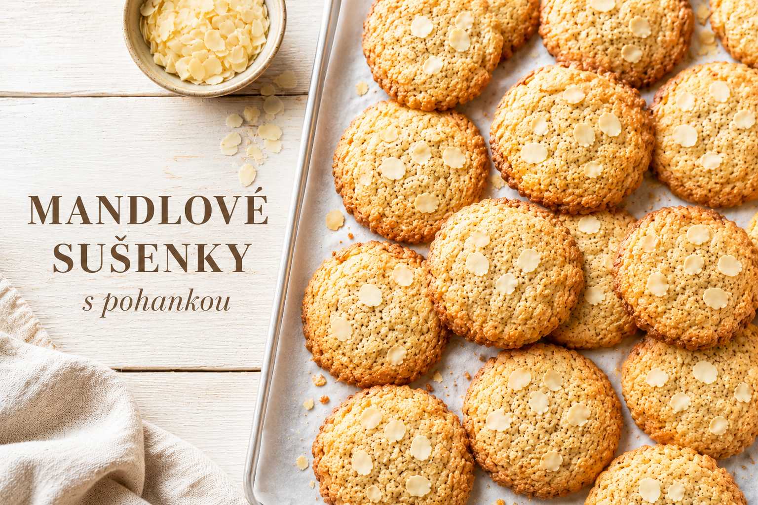 Mandlové sušenky s pohankou