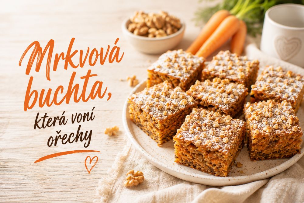 Mrkvová buchta, která voní ořechy