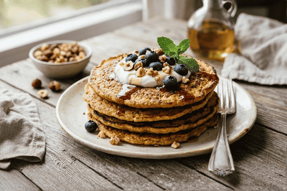 Nadýchané bezlepkové palačinky z cizrnové mouky: Zdravá snídaně plná bílkovin