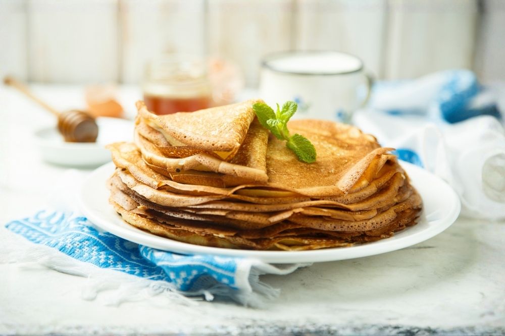 Nadýchané palačinky s lískooříškovou moukou