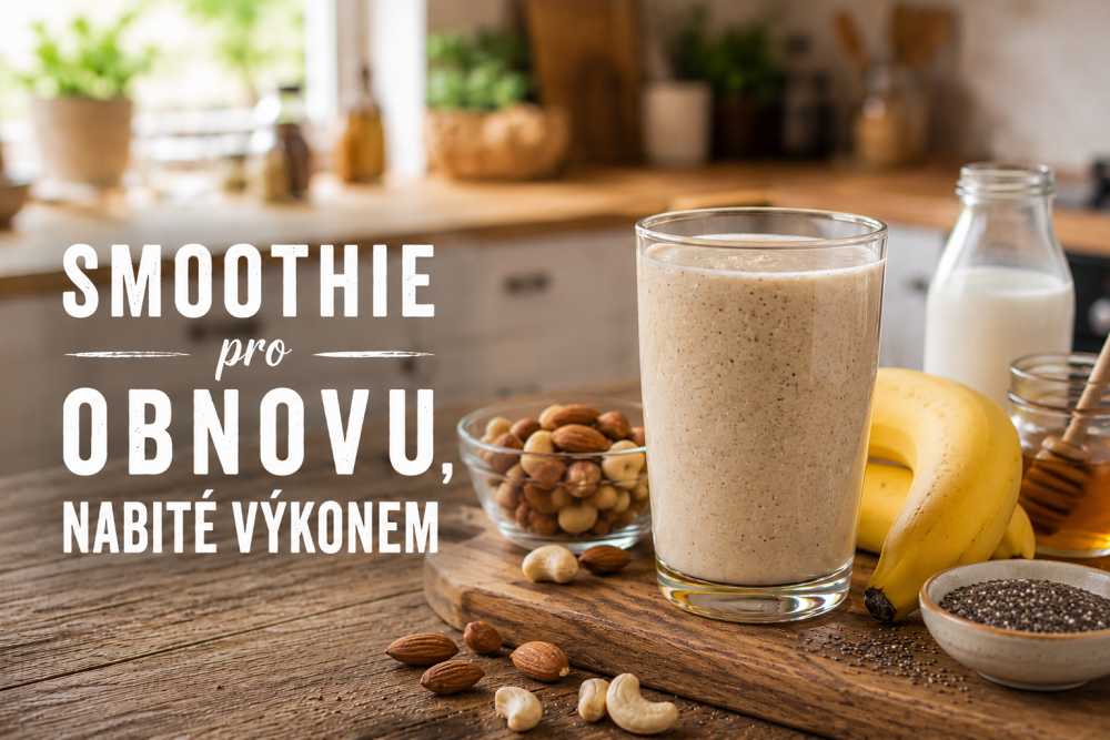 Nabité ořechové smoothie s banánem: Energie a regenerace v jedné sklenici