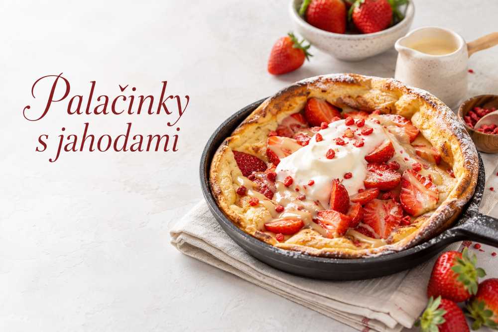 Palačinky s jahodami