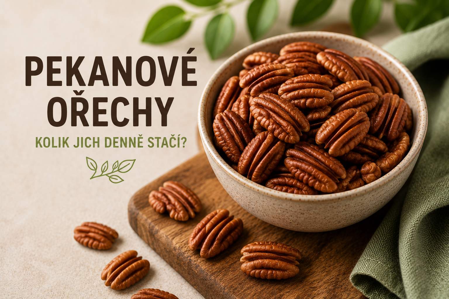 Pekanové ořechy: kolik jich denně stačí