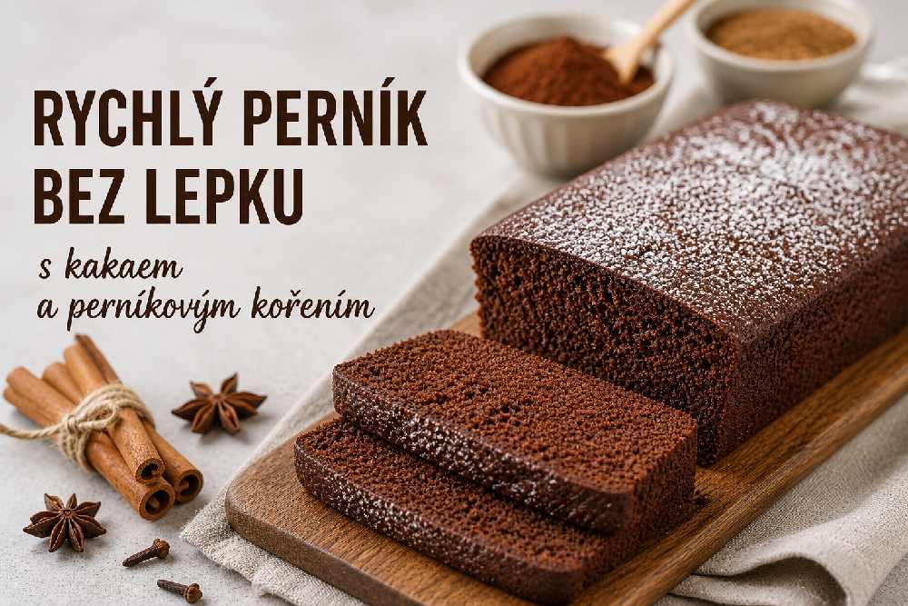 Rychlý perník bez lepku s kakaem a perníkovým kořením