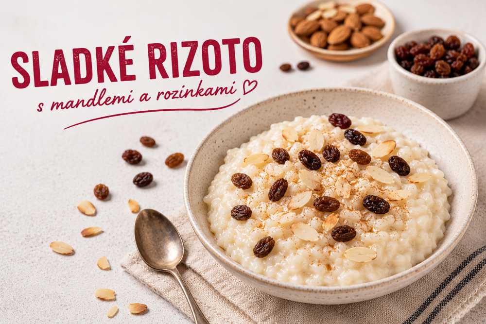Sladké rizoto s mandlemi a rozinkami: Hřejivá pohádka v misce