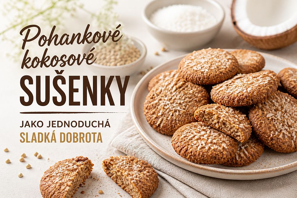 Pohankové kokosové sušenky jako jednoduchá sladká dobrota