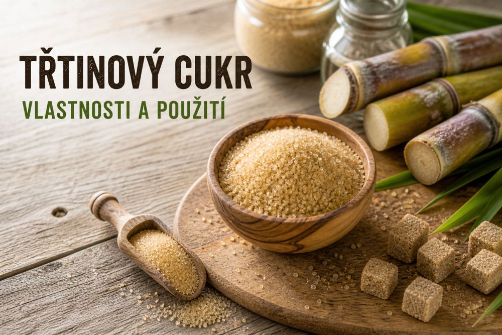 Třtinový cukr - vlastnosti a použití