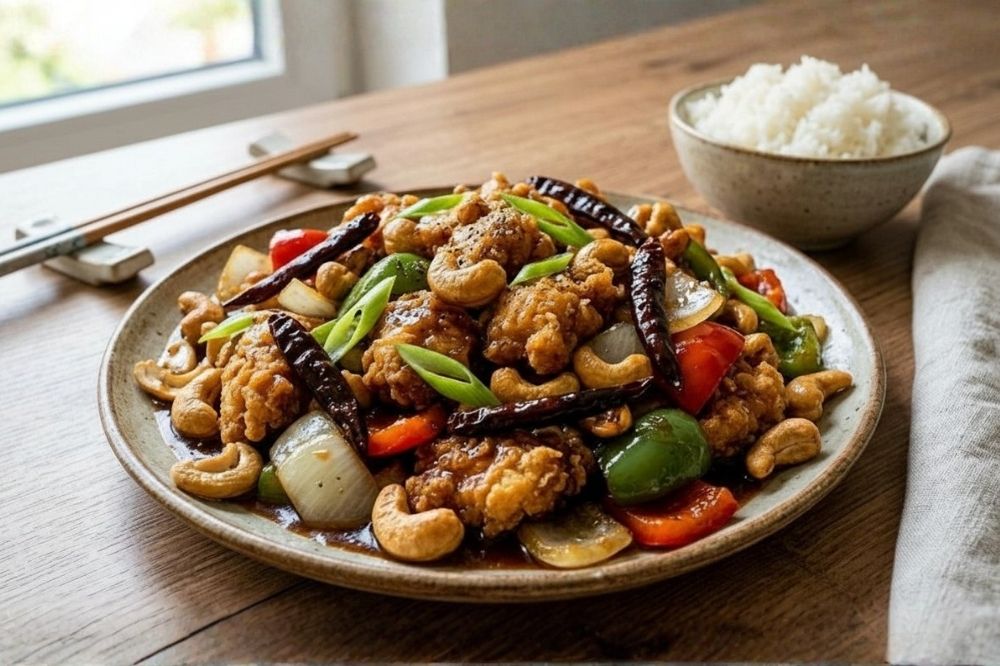 Thajské kuře s kešu