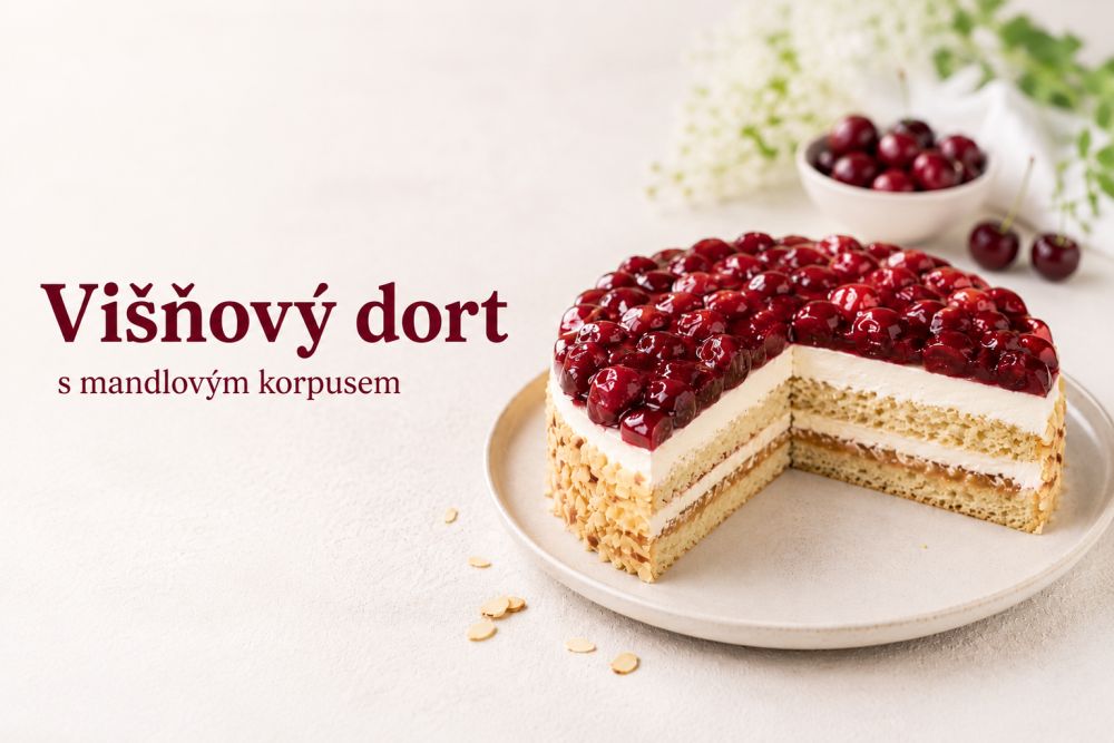 Višňový dort s mandlovým korpusem: svěží recept pro sladké chvíle