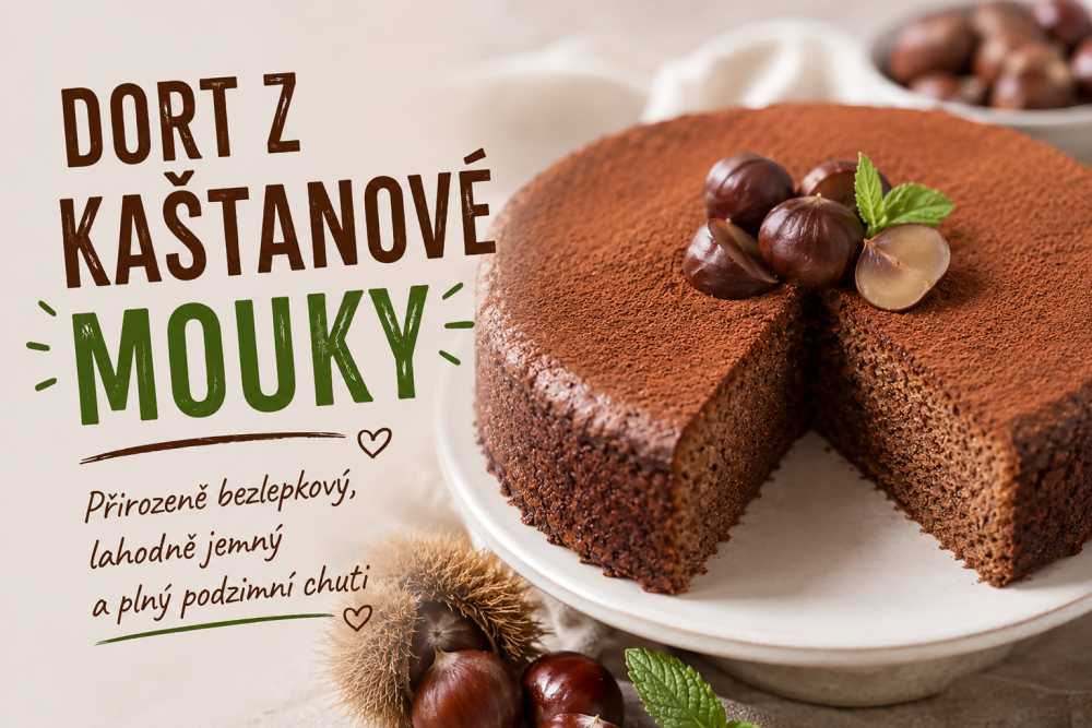 Vláčný koláč z kaštanové mouky: Recept na nejlepší bezlepkový dezert