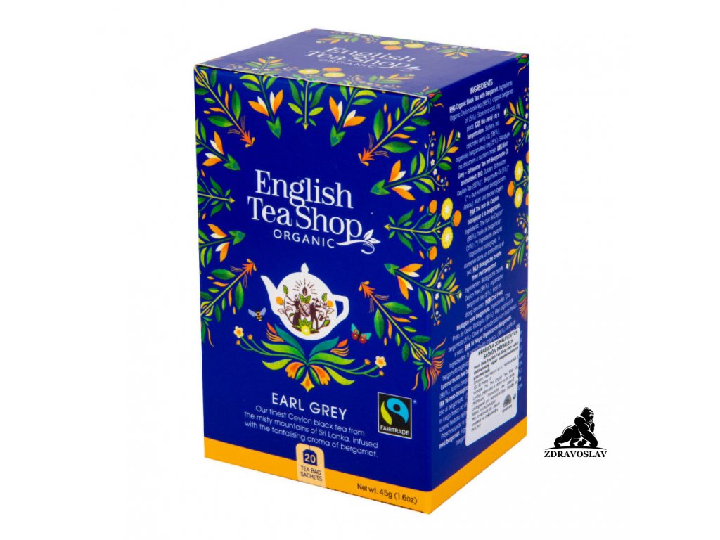 English Tea Shop Čaj Earl Grey Fair Trade BIO sáčky 20 Ks
