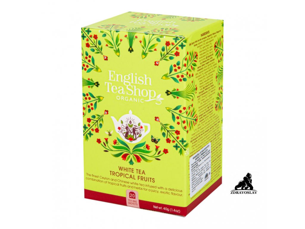 English Tea Shop Čaj Bílý s tropickým ovocem BIO sáčky 20 Ks