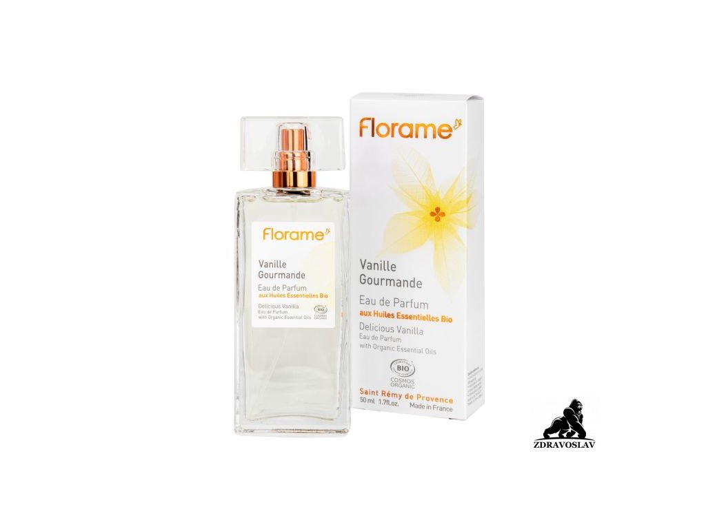 Florame Parfémová voda přírodní VANILLE GOURMANDE — lahodná vanilka BIO 50 ml