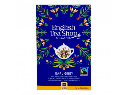 English Tea Shop Čaj Earl Grey Fair Trade BIO sáčky 20 Ks
