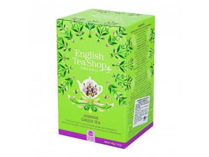 English Tea Shop Čaj Zelený s jasmínem a květem bezu BIO sáčky 20 Ks