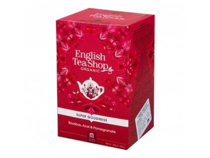 English Tea Shop Čaj Rooibos s acai a granátovým jablkem BIO sáčky 20 Ks