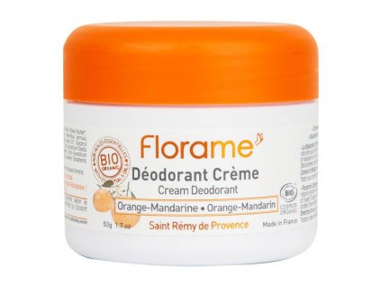 Florame Deodorant krémový 24h pomeranč a mandarinka BIO 50 g
