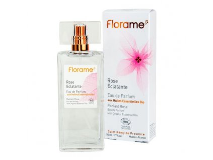 Florame Parfémová voda přírodní ROSE ECLATANTE — zářící růže BIO 50 ml