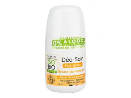 SO´BiO étic Deodorant přírodní 24h Nutrition+ s karité BIO 50 ml