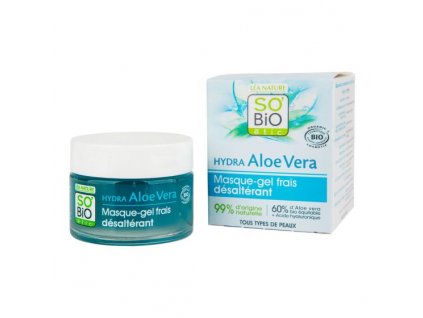 SO´BIO étic Maska gelová Aloe vera — hydratace a svěžest — všechny typy pleti BIO 50 ml