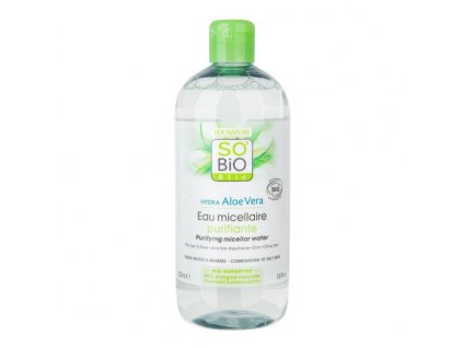 SO´BIO étic Voda micelární Aloe Vera čisticí — zinek a citrusy BIO 500 ml