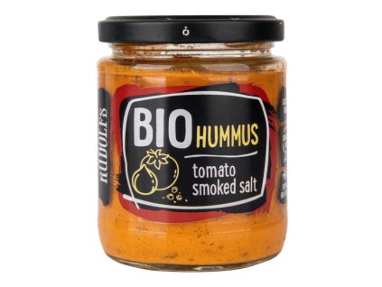 Rudolfs Hummus- pomazánka cizrnová s rajčaty a uzenou solí BIO 180 g
