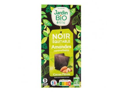 Jardin bio Čokoláda s mandlemi BIO 100 g