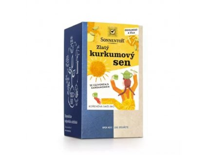Sonnentor Čaj Zlatý kurkumový sen BIO porcovaný dvoukomorový 36 g rový