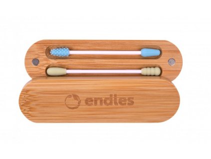 Endles by Econea Znovupoužitelné tyčinky do uší a na make-up - omyvatelné a zero waste 2 Ks