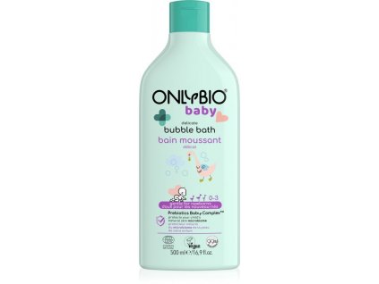 OnlyBio Jemná pěna do koupele pro miminka 500 ml