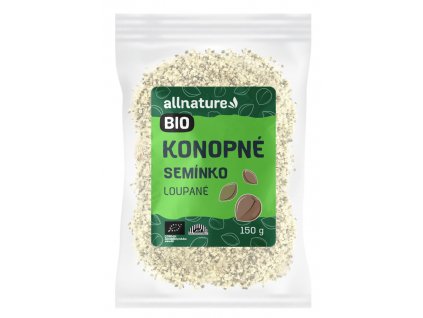 Allnature Konopné semínko loupané BIO RAW 150 g