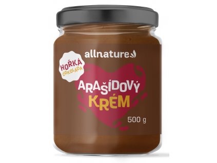 Allnature Arašídový krém s hořkou čokoládou 500 g