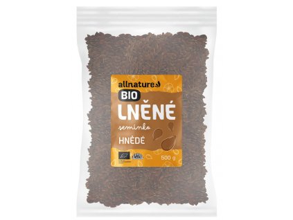 Allnature Lněné semínko hnědé BIO 500 g