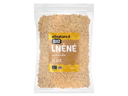 Allnature Lněné semínko zlaté BIO 500 g