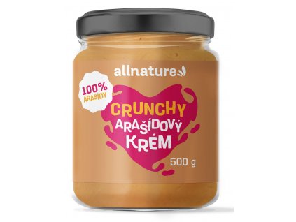 Allnature Arašídový krém Crunchy 500 g
