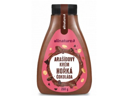 Allnature Arašídový krém s hořkou čokoládou 260 g