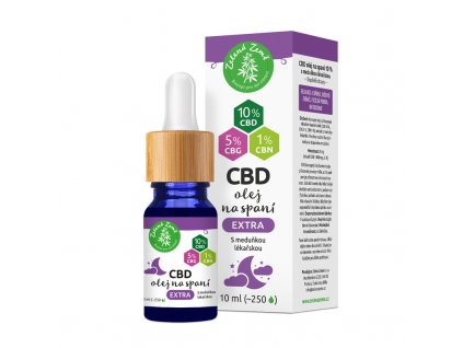 Zelená Země CBD kapky na spaní EXTRA 10 ml