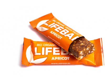 Lifebar tyčinka meruňková RAW BIO 47 g