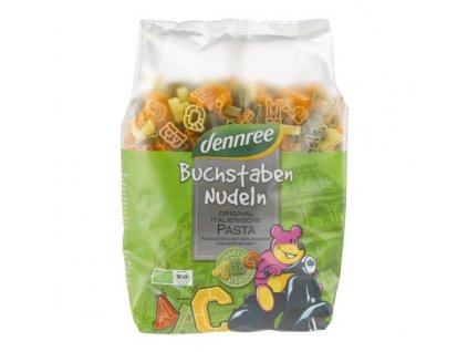 Dennree Těstoviny písmenka BIO 500 g