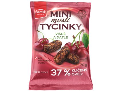 Semix Mini müsli tyčinky višně a datle 70 g
