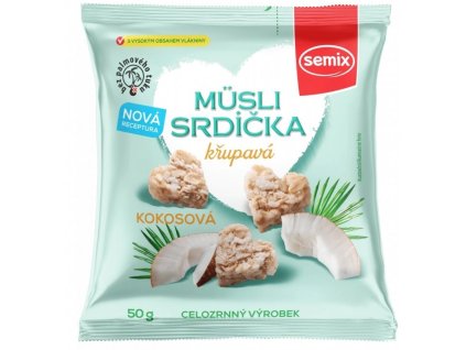 1385 musli srdicka s kokosem 50 g