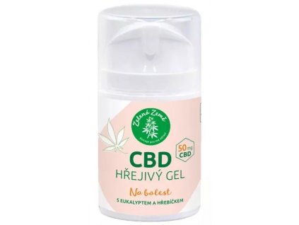 Zelená Země CBD hřejivý gel 50 g