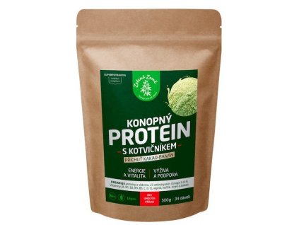 Zelená Země Konopný protein s kotvičníkem 500 g