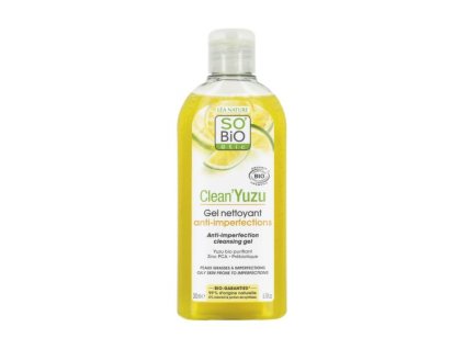 SO´BIO étic Gel čisticí proti nedokonalostem pleti Clean Yuzu BIO 200 ml