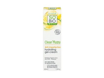 SO´BiO étic Gel-krém pleťový hydratační Clean Yuzu BIO 40 ml