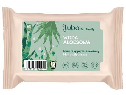 LUBA Vlhčený toaletní papír - aloe 50 ks