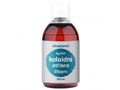 Allnature Koloidní stříbro Ag200 - 25 ppm 500 ml