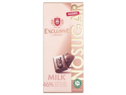 Taitau Exclusive Selection Mléčná čokoláda BEZ CUKRU 46% 100 g