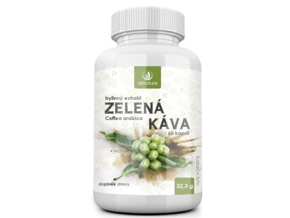 Allnature Zelená káva bylinný extrakt 60 kapslí