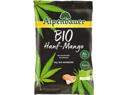 Alpenbauer Přírodní bonbóny Konopí - mango BIO 90 g